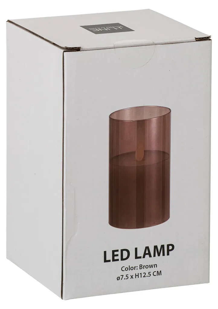 Lampe LED Verre Marron Brillant J-Line Small - Éclairage Chaud Durable