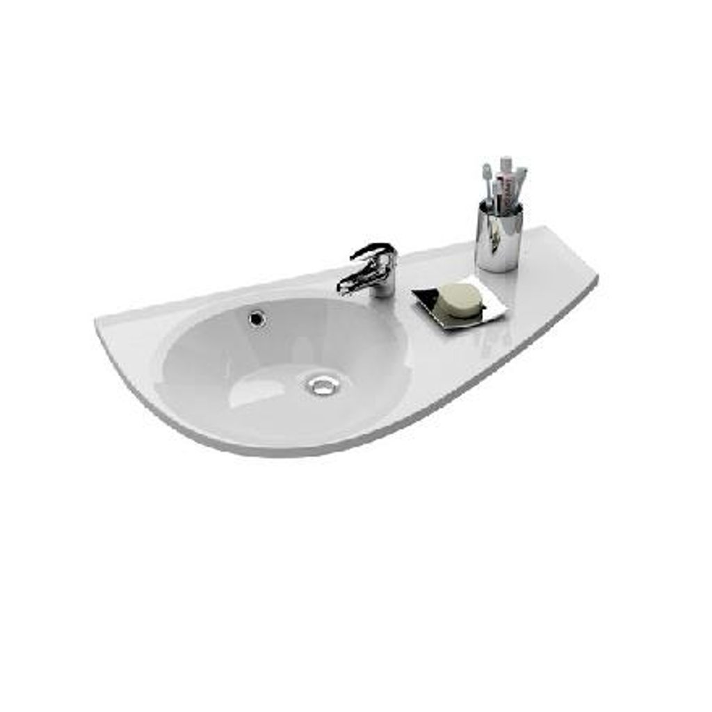 Ravak Avocado - Waschtisch 850x450 mm, Ablagefläche rechts, Produktbild 