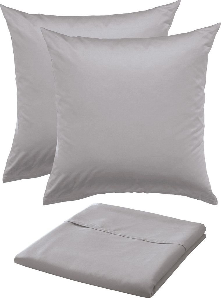 Erwin Müller Sommer-Set Landshut" 3-teilig silber 1x 240x280 cm + 1x 80x80 cm"
