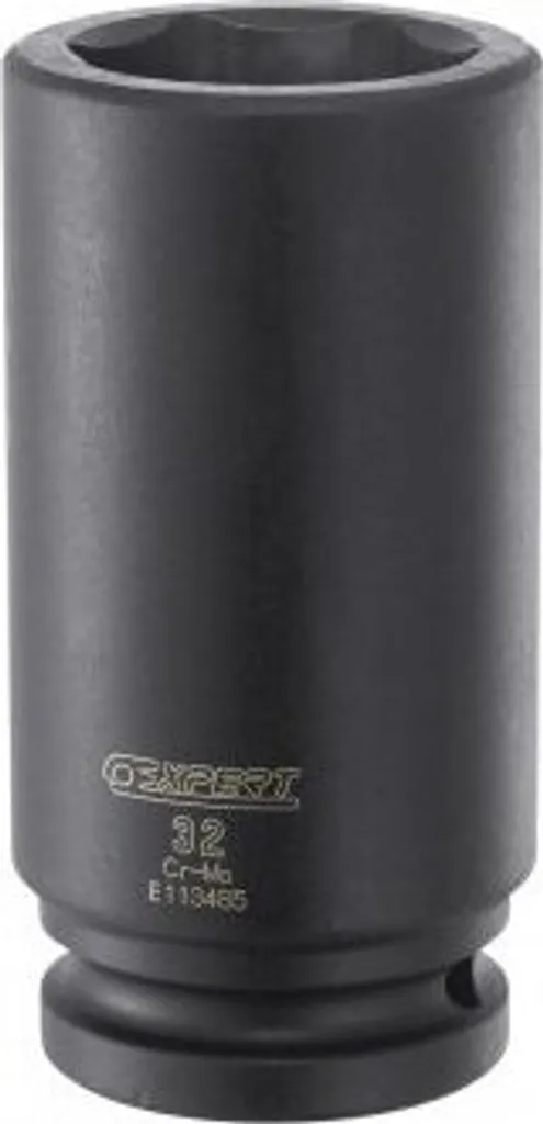 Douille Longue Impact 19mm Expert 3/4' 6 Pans en Chrome Molybdène Noir