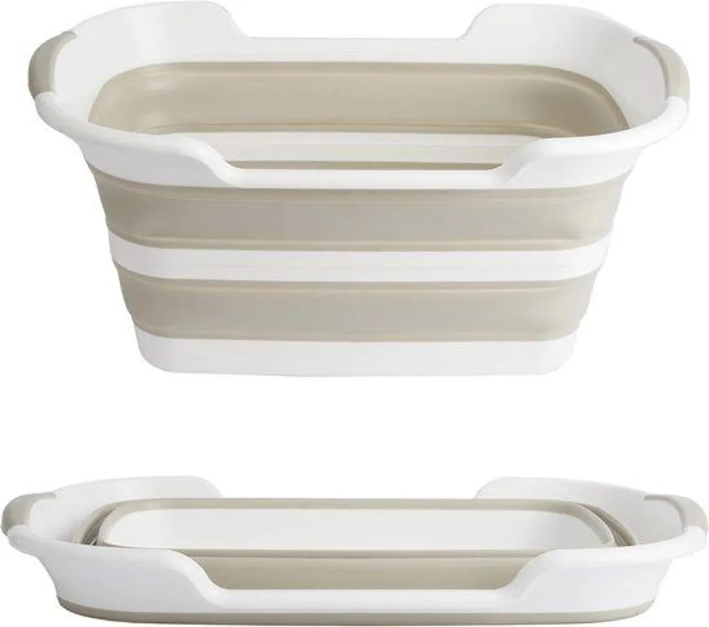 Panier à linge pliable de 27 litres - Bac à linge rétractable gris anthracite