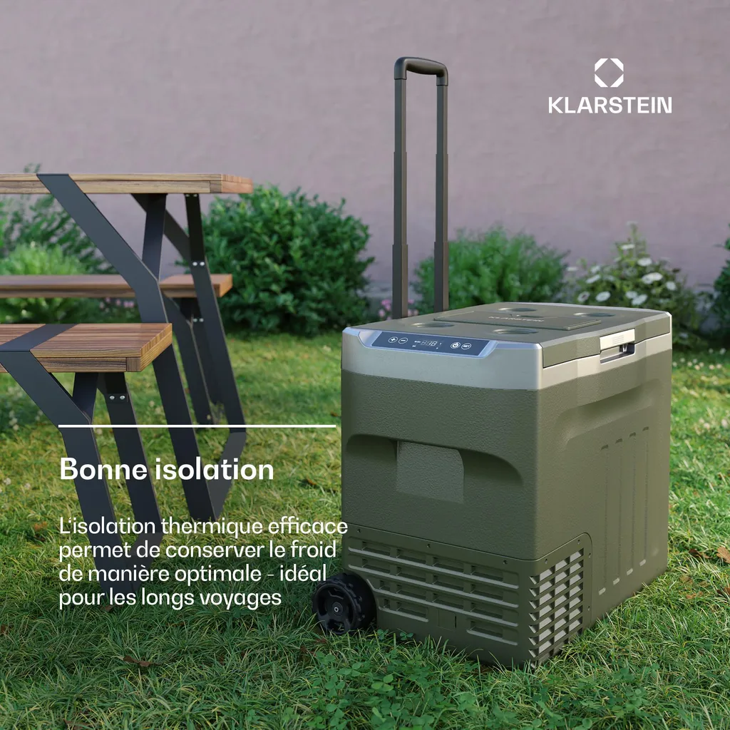 Glacière électrique à compression 40L Klarstein PolarForce LCD Verte - 5