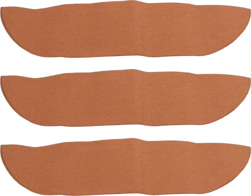 3 Stück Fensterbox-Einlagen für Pflanzkübel, Filztrog, Korb, Blumen, Wandbehang, Gartenzaun, Geländer, braun, 91,4 cm