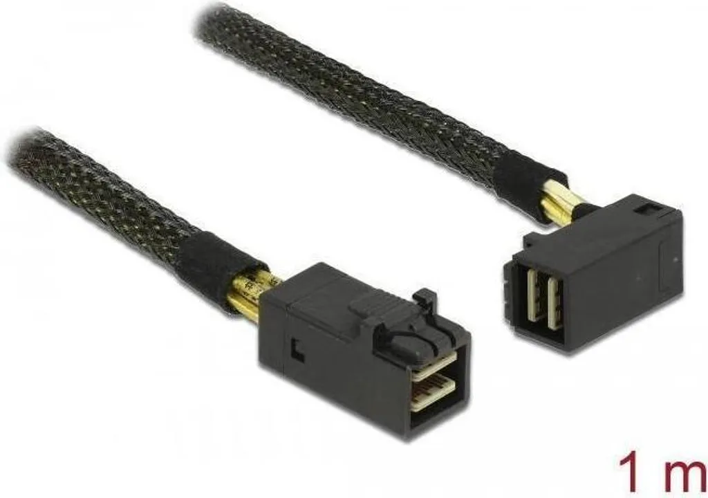 DELOCK Cavo SAS Mini SAS HD -> Mini SAS HD 90° St/St 1,00m - 2