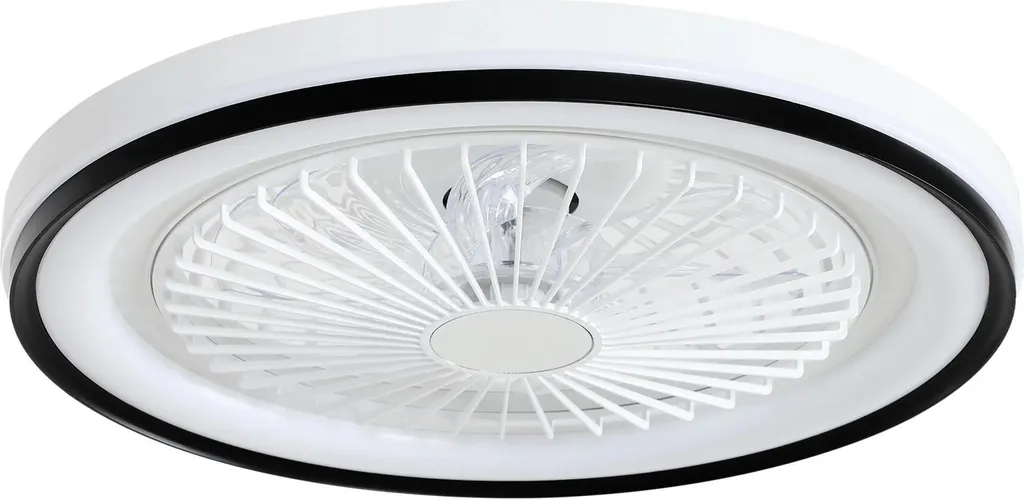 Ventilateur de plafond silencieux 6 vitesses avec LED moteur réversible