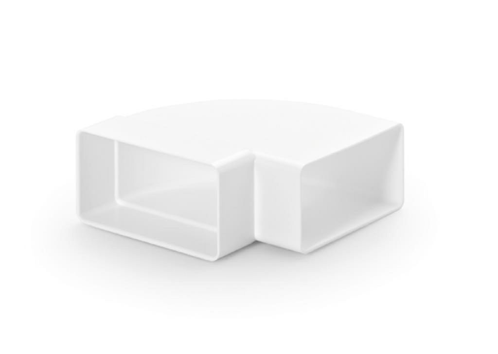 Naber N-RBH 100 Rohrbogen horizontal 90°, weiß - Lüftungstechnik