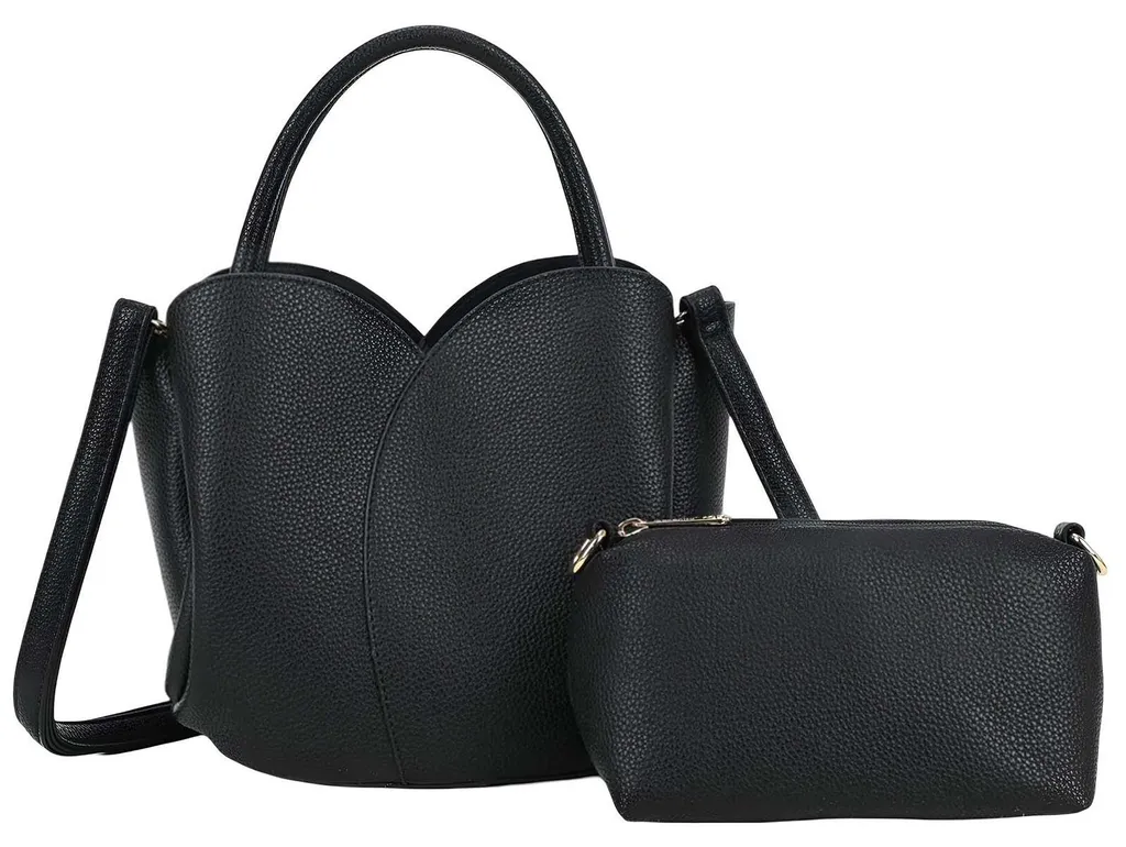 Sac banane Gallantry Petalia noir avec pochette amovible et stylée