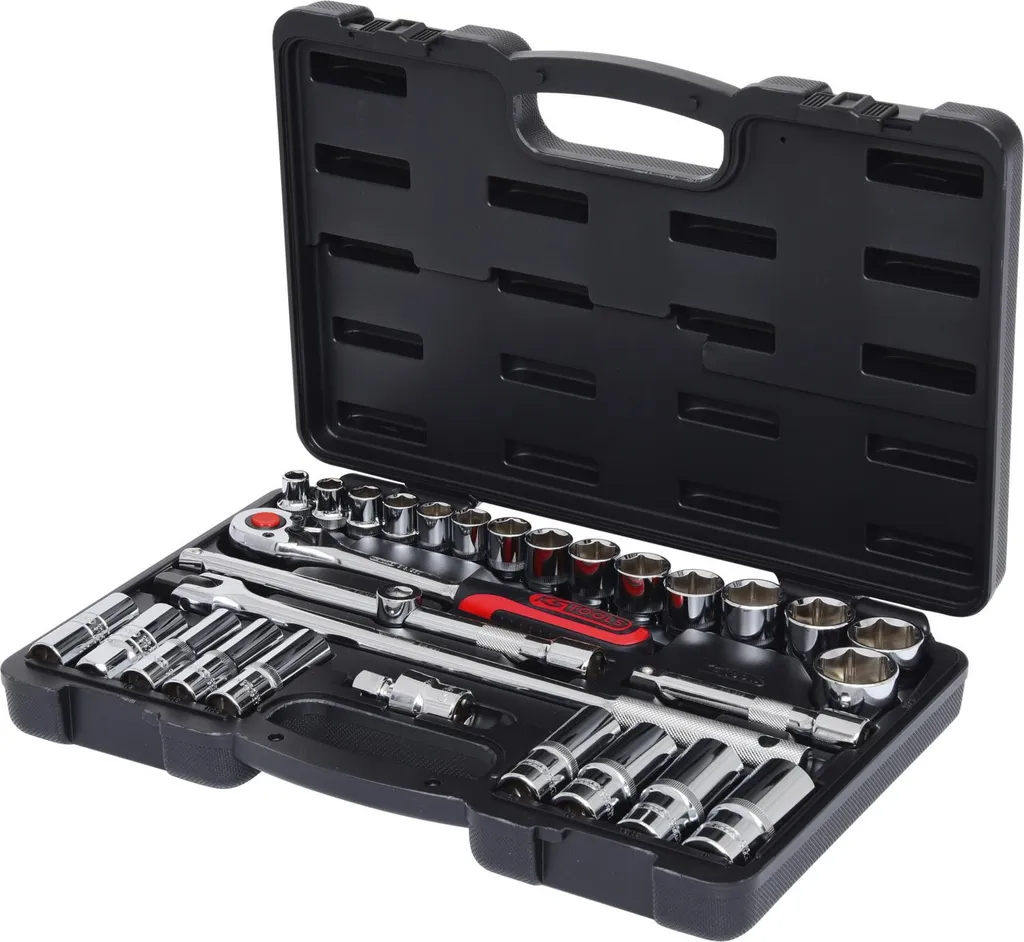 Jeu de douilles en chrome-vanadium 1/2 pouce KS TOOLS 918.0830 robuste