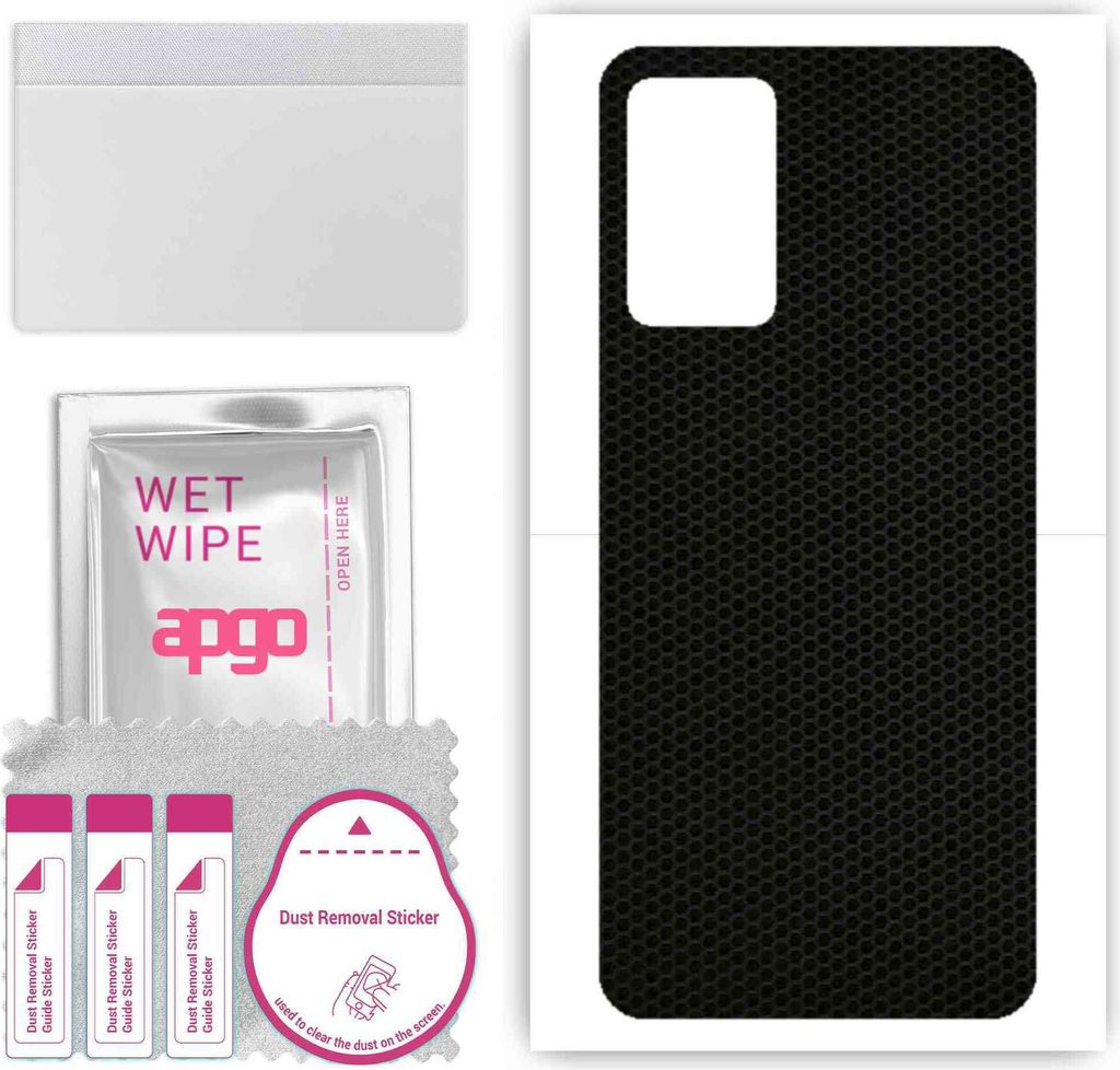 apgo Rückseite Schutzfolie, Skin, kompatibel mit Oppo A16, Hinten Displayschutzfolie aus Vinylfolie, kratzfest, einfache Montage - Matrix