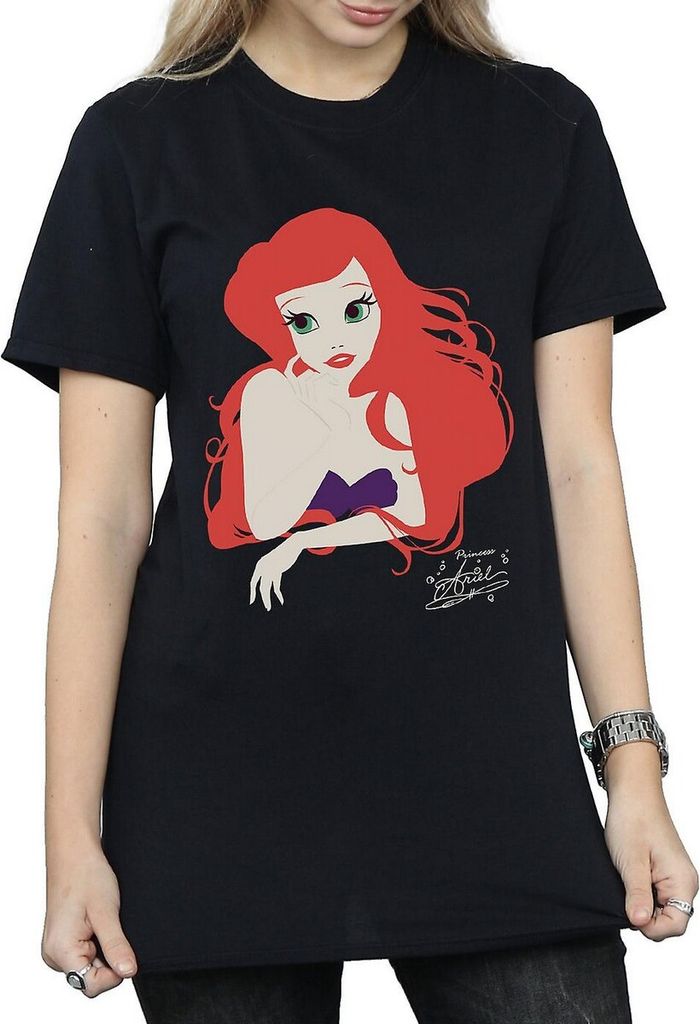 The Little Mermaid - T-Shirt für Damen BI1697 (3XL) (Schwarz)