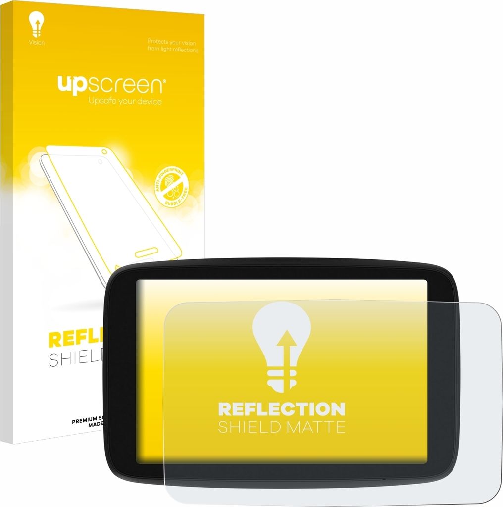 upscreen Schutzfolie für TomTom Go Navigator 6 PKW-Navigationsgerät Displayschutz Displayschutzfolie Folie Matt Entspiegelungsfolie