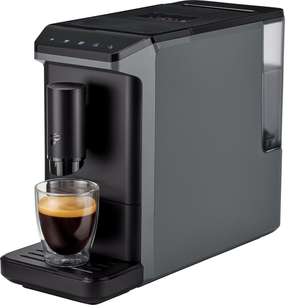 Tchibo Kaffeevollautomat Esperto mini für Caffè Crema und Espresso, nur 16cm breit, klein und kompakt, geeignet für jede Küche, Camping, Tinyho...