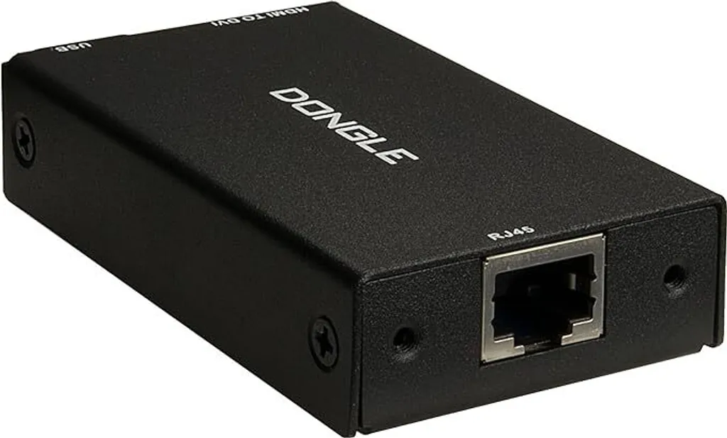 Adaptateur KVM RJ45 vers DVI Inter-Tech KT-150D pour serveur IT