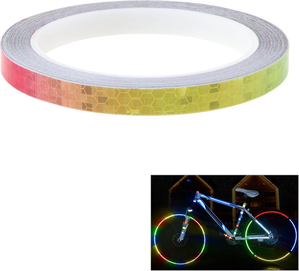 Reflexfolie Hochsichtbare Aufkleber Reflexionsaufkleber Für Sichtbarkeit Bei Nacht Im Freien Kleidung Fahrzeuge 0.4"x 26 Ft Bunt