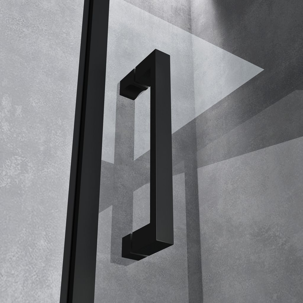 Duschtür Nischentür 75x195cm ESG-Sicherheitsglas Mit Hebe-Senk-Mechanismus