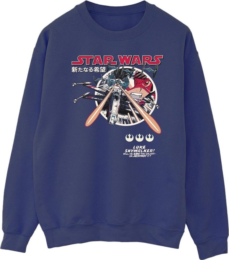 Star Wars - Sweatshirt für Herren BI46049 (L) (Marineblau) Produktbild 