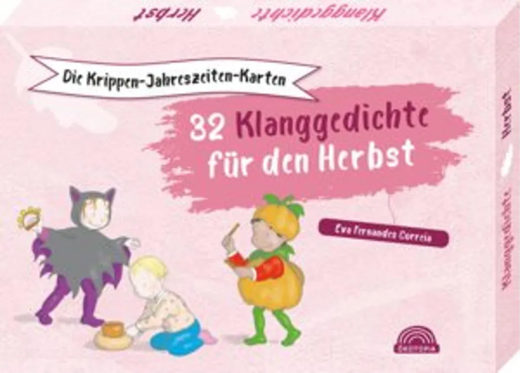 Cartes de comptines d'automne pour crèche et maternelle, 32 poésies