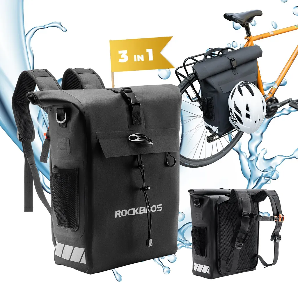 Sac vélo 2 en 1 ROCKBROS : finis le dos transpirant et les affaires mouillées