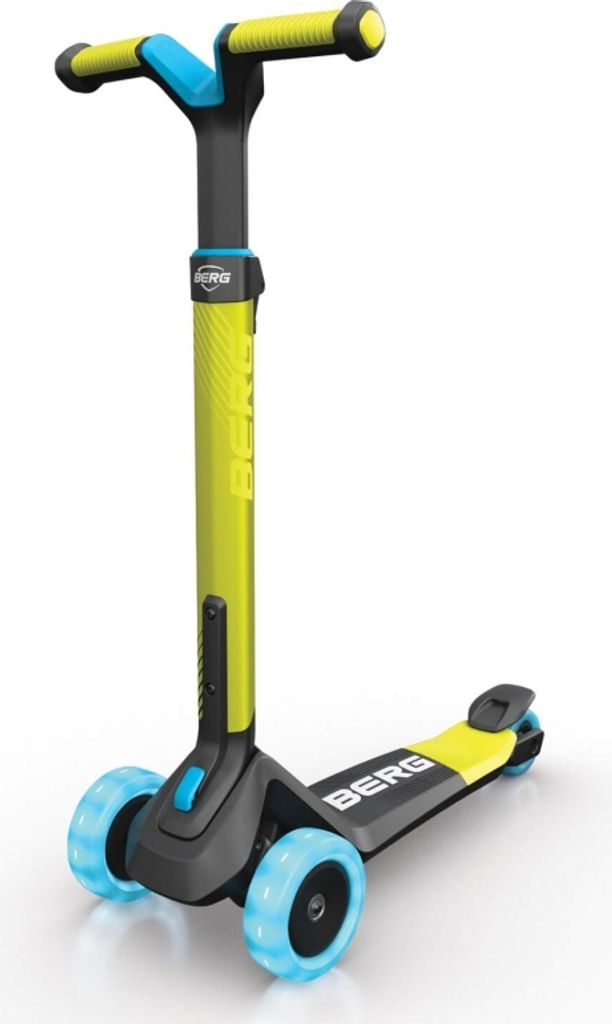 BERG Nexo - faltbarer Scooter Lime mit beleuchteten Rädern Produktbild 