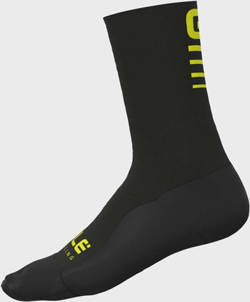 ALÉ Klassische Fahrradsocken - STRADA 2.0 WINTER - Gelb/Schwarz L