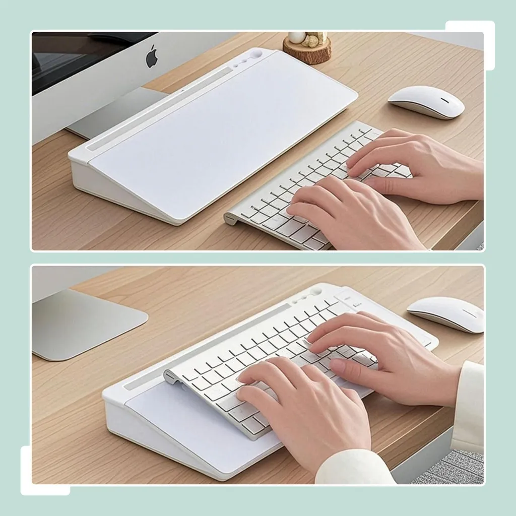 Organiseur de bureau pour télétravail avec 8 compartiments et mémo - 3