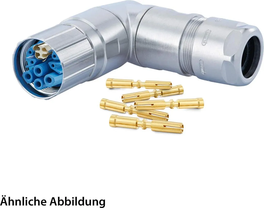 Connettore Hummel M23 Ibrido 11 Poli + PE Angolato | Set Professionale