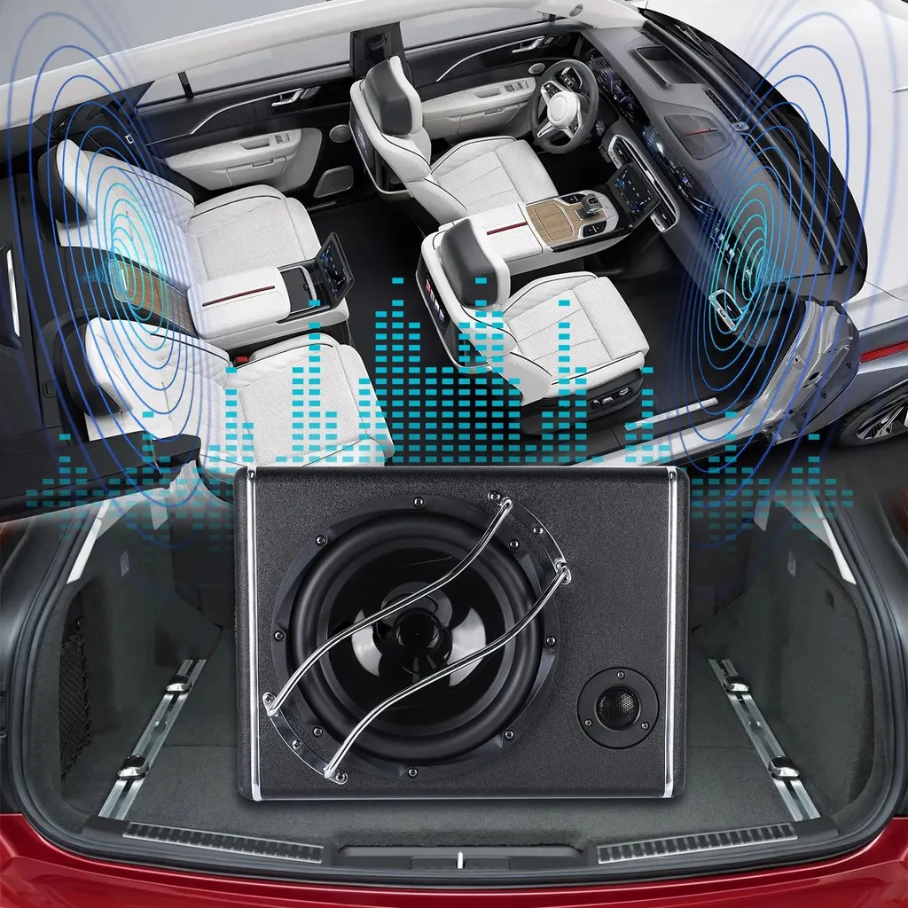 Subwoofer auto et salon 25 cm 3800W idéal pour sono puissante - 5