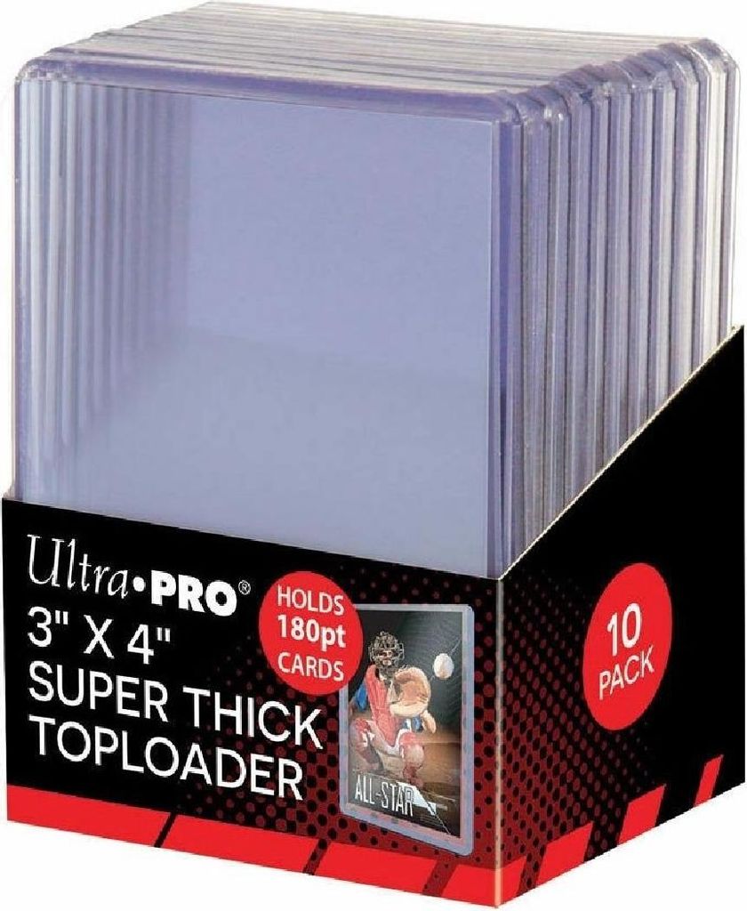 Ultra Pro Toploader - 3" x 4" extra dik, 180PT (10 stuks) Productafbeelding 