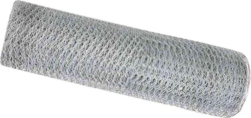 vidaXL Hexagonzaun Silber 0,8 x 50 m Verzinkter Stahl