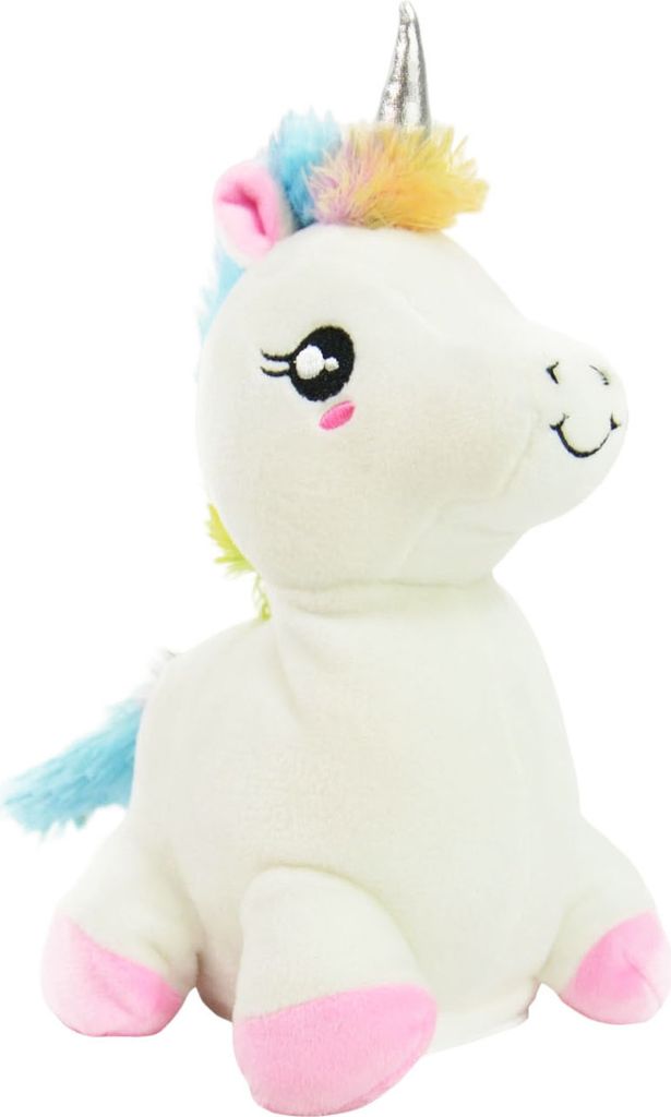 Kögler Labertier Einhorn Snowflake weiß mit Sprachfunktion 20 cm
