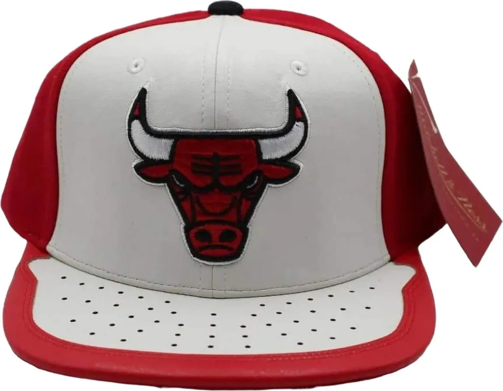 Casquette Mitchell & Ness MM19224-BL Blanche - Tissu Premium Réglable - 5