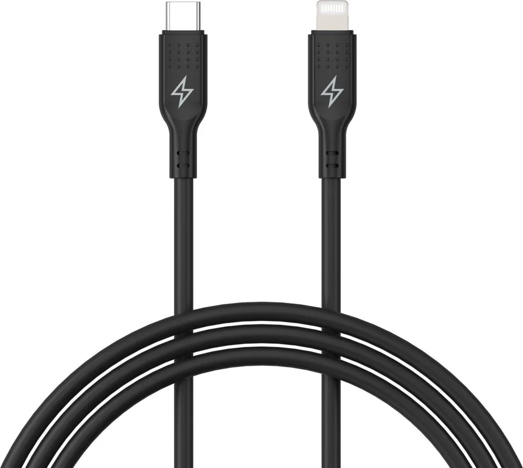 Câble de Charge Rapide iPhone USB-C vers Lightning MFi AlzaPower 1m Noir - 3