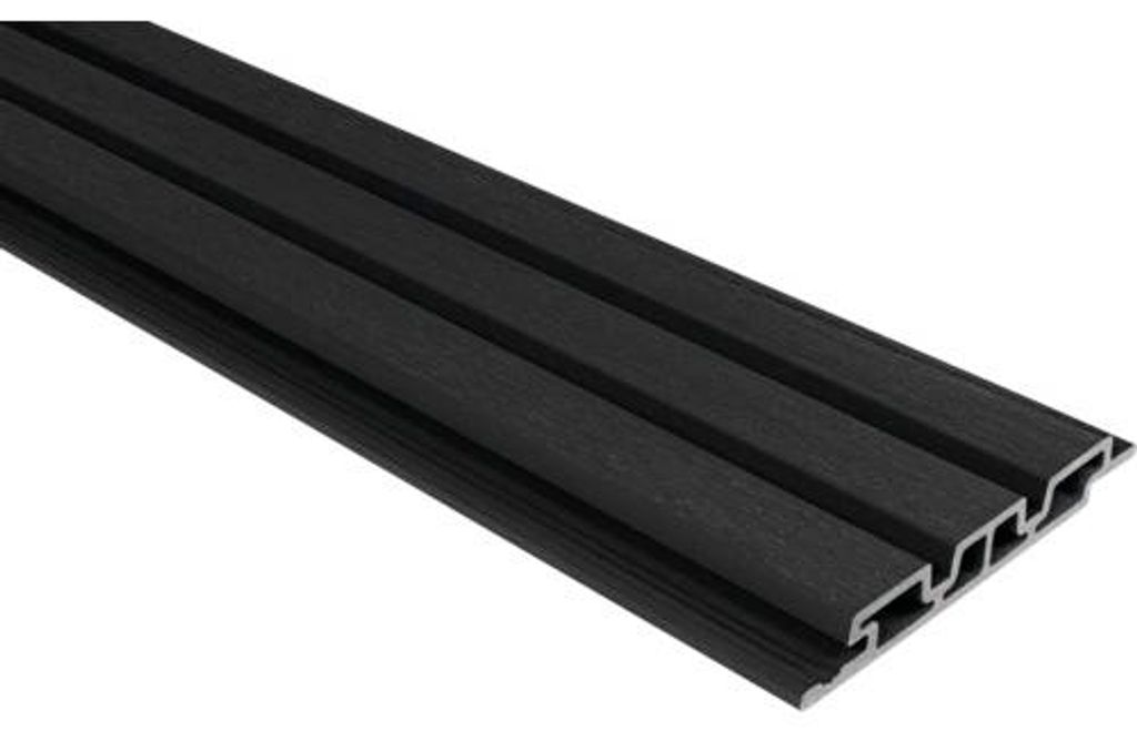 Konsta WPC Fassadenverkleidung Nativo schwarz 2200 x 178 x 24 mm