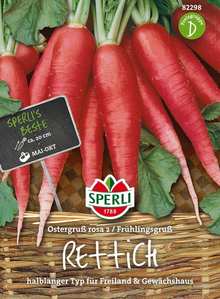 Sperli Rettich Ostergruß Rosa 2 Frühlingsgruß - Gemüsesamen