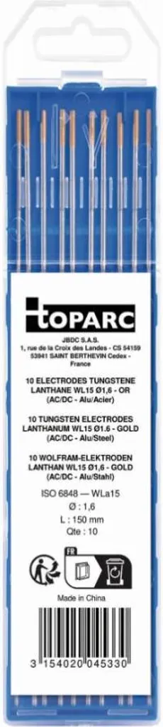 Électrodes GYS WL15 Or 045330 Ø 1,6 : Finissez-en avec les Arcs Instables