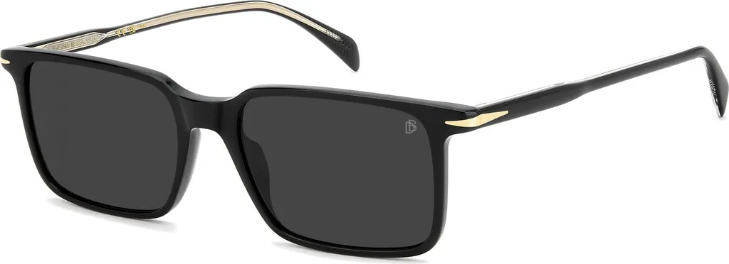 Lunettes David Beckham DB 1220/S en Acétate Noir avec Verres Gris Homme