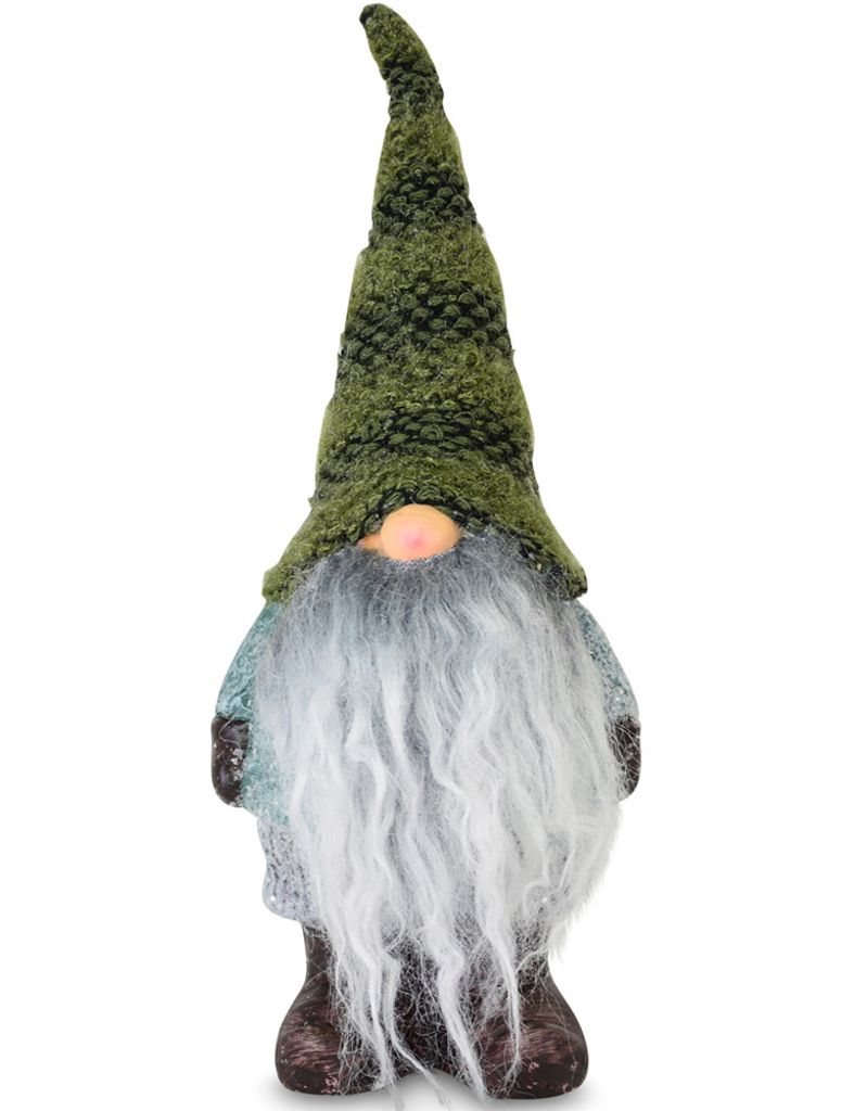 Dekofigur Wichtel "Heribert" - 23 cm Grün | 10497 - Adventsdekoration Weihnachten