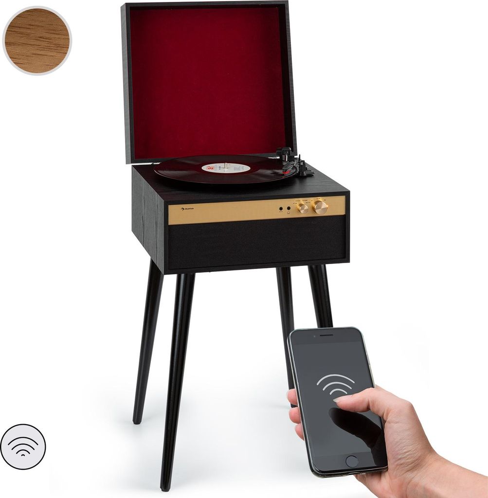 Auna Platine Vinyle Bluetooth, Tourne Disque Vinyle avec Image du produit 