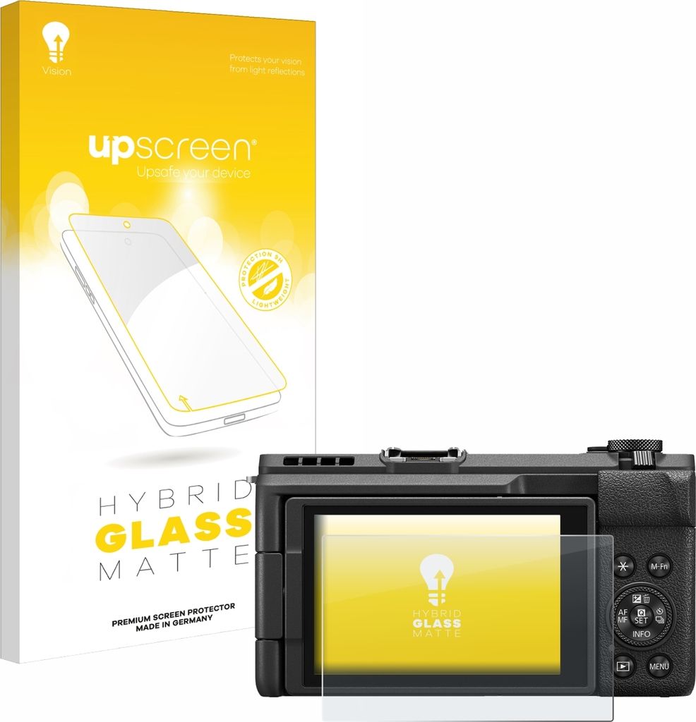 upscreen Entspiegelungs Schutzglas für Canon PowerShot V1 Schutzfolie Panzer Folie Glas Display Schutz matt