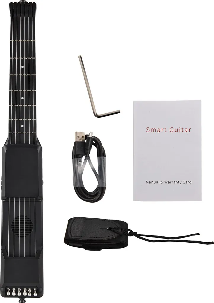 Guitare électrique intelligente 7 frettes MIDI avec accordeur intégré