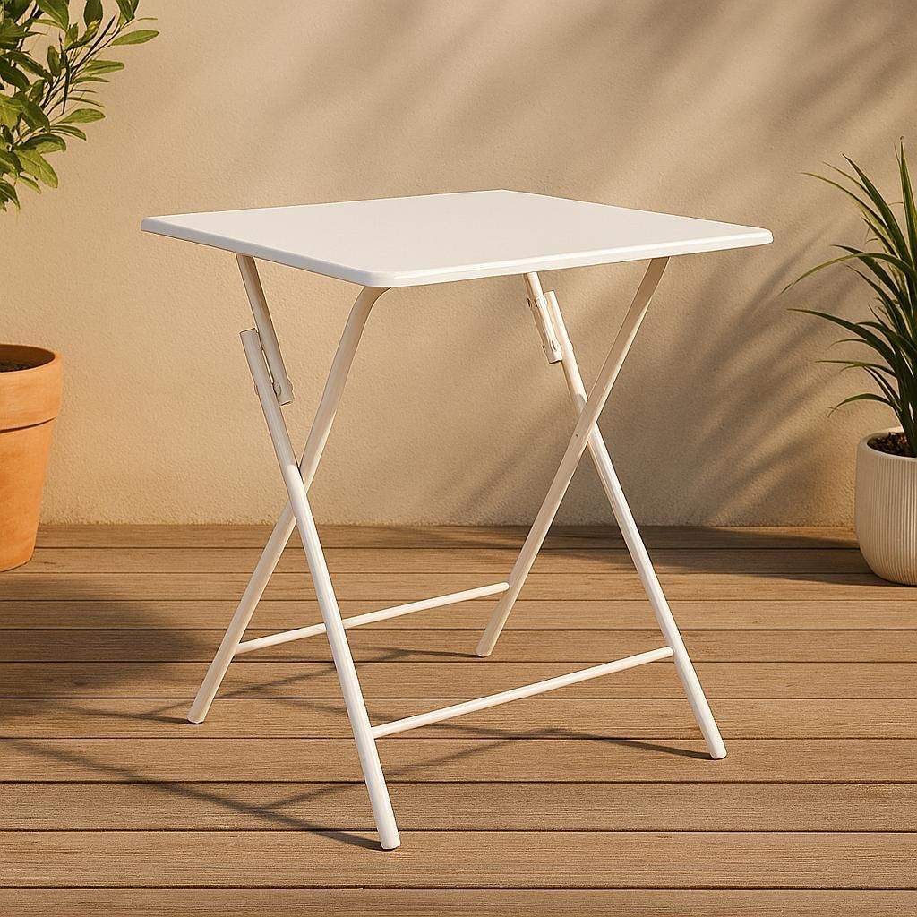 Milton & Oldbrook Klapptisch 60 x 60 cm Valongo Weiß Produktbild 