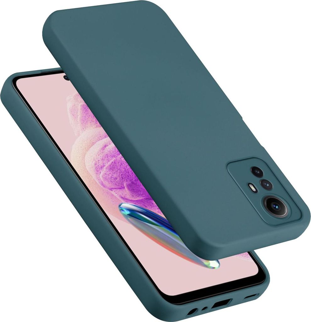 Cadorabo Hülle für Redmi Note 12S Hülle Silikon Handyhülle Case aus flüssigem Silikon, Kratzfeste und stoßfeste Schutzhülle für Redmi Note 12S