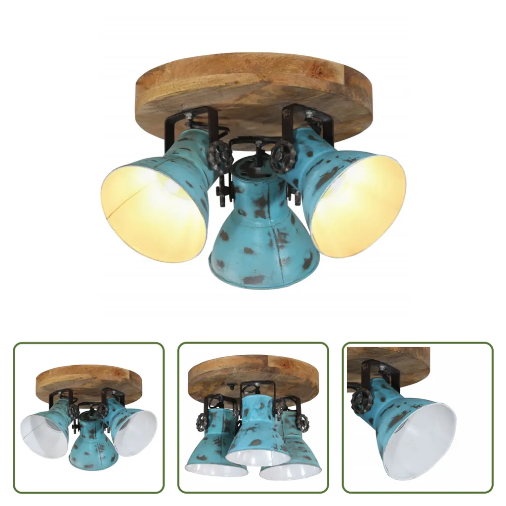 Lampada Soffitto Blu 35x35x25 cm The Living Store E27 per Cameretta