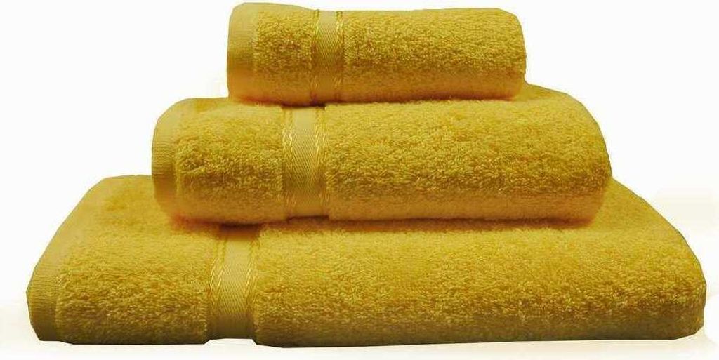 framsohn Walkfrottier Handtücher Ma Belle 100% Baumwolle Frotteetücher saugstark Besonders saugfähig 100x150 cm Goldgelb