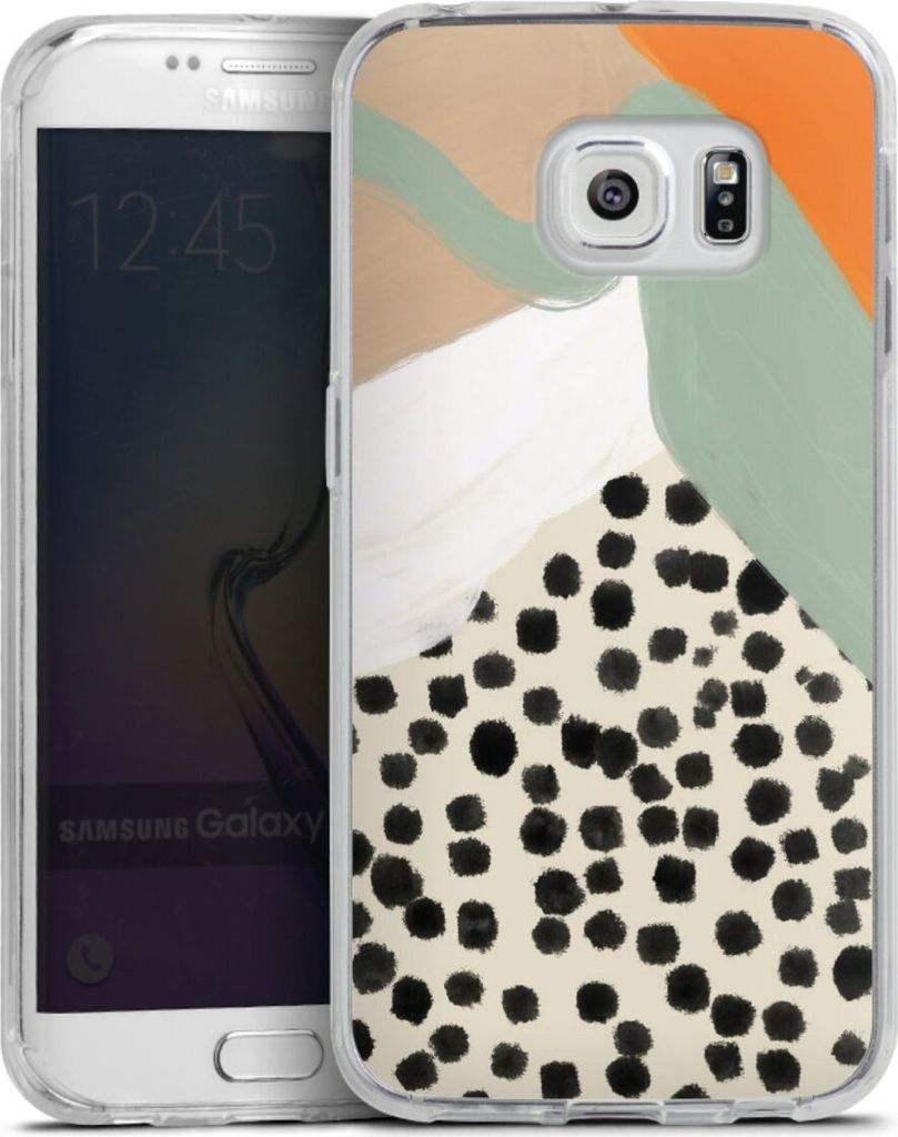 DeinDesign Handyhülle für Samsung Galaxy S6 Edge Silikon Hülle Case Smartphone Schutzhülle Abstrakt Boho Kunst