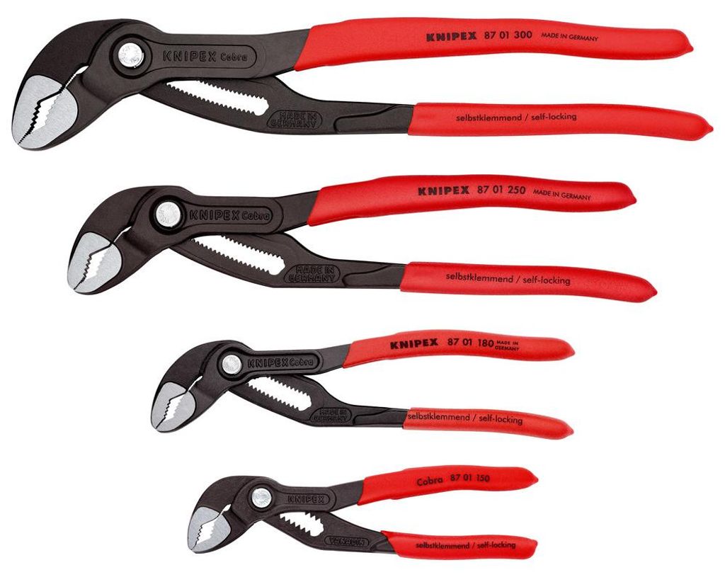 Knipex Cobra Wasserpumpenzangen-Satz, DIN ISO 8976, Produktbild 