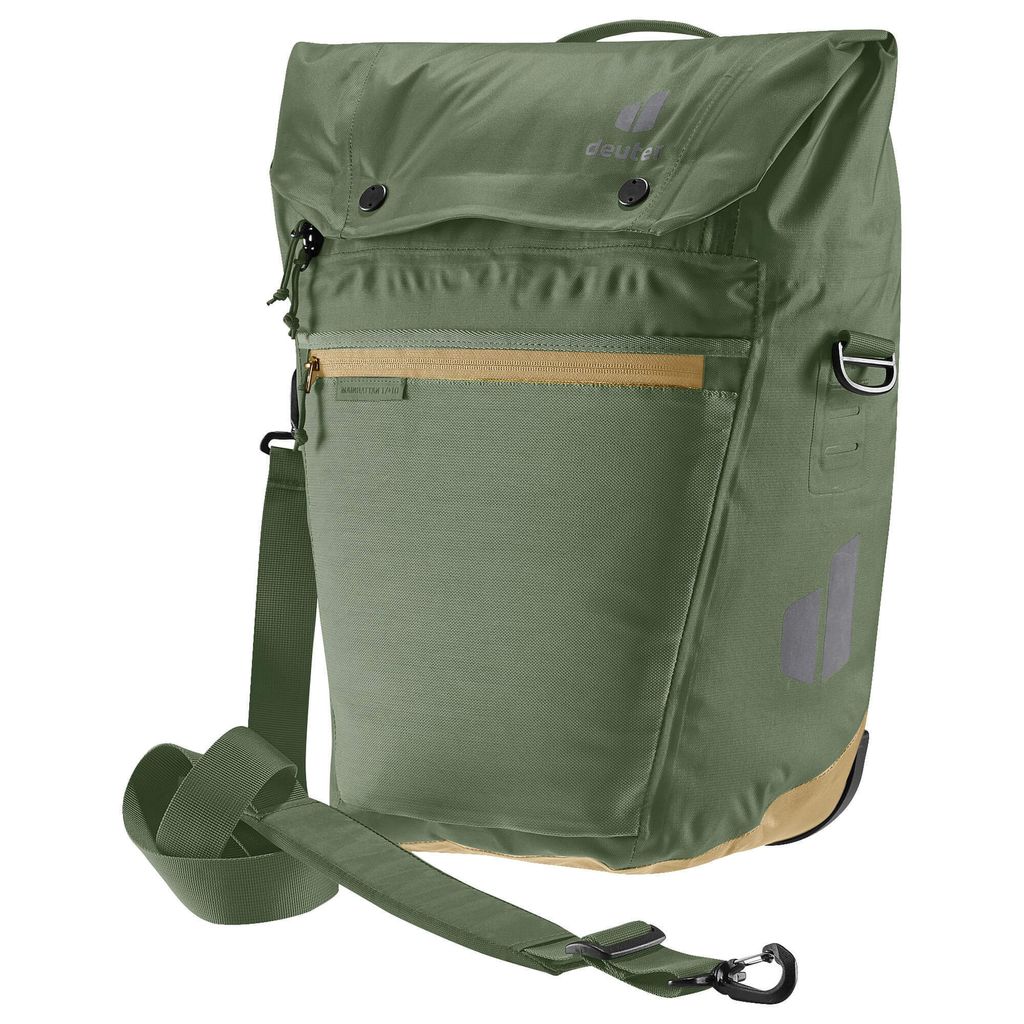 Deuter Bike Mainhattan 17+10 Fahrradtasche 45 cm - khaki-clay