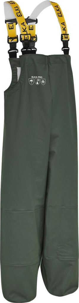 ELKA PRO PolyurethanWendbare Hygienelatzhose mit Knieverstarkung Olive 3XL