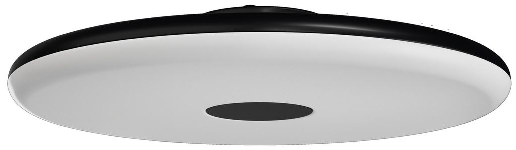 OSMONT ZET60514 ZETA 2 FP Decken-/Wandleuchte aus Kunststoff, schwarz, Schutzart IP40, 4000 K, 38 W LED