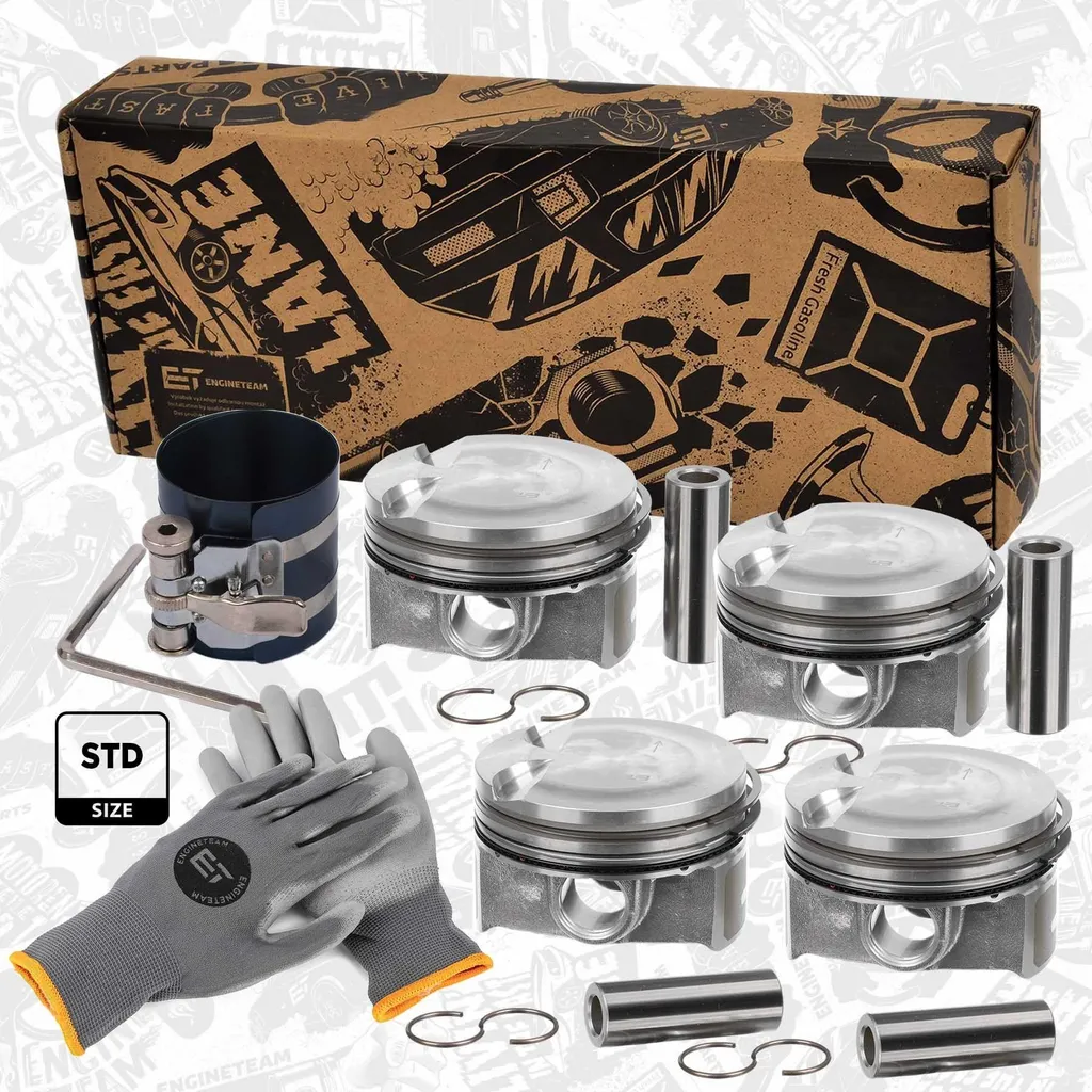 Piston moteur renforcé PM014700VR1 pour VW Polo et Golf VII 1.2